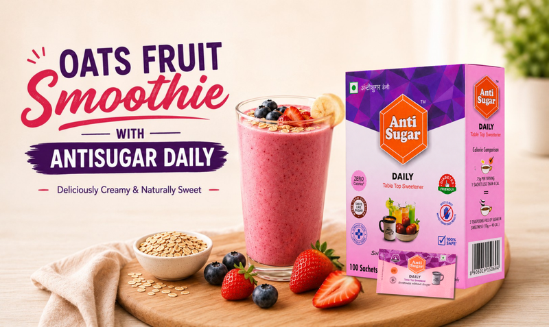 Oats Fruit Smoothie with AntiSugar DAILY