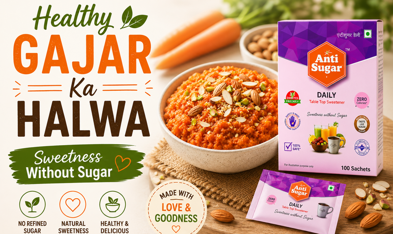 Healthy Gajar Ka Halwa with "Sweetness Without Sugar"