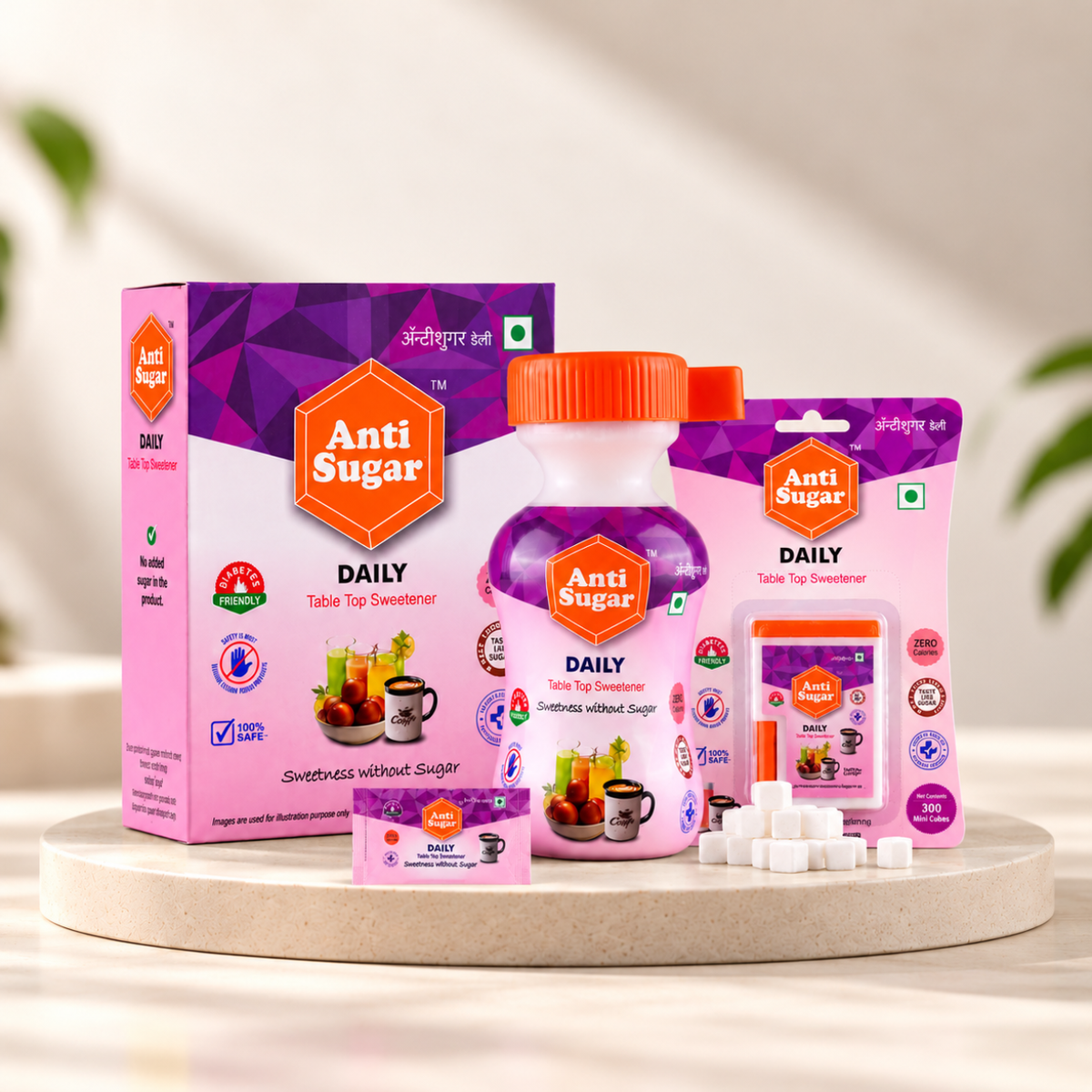 AntiSugar DAILY Complete Combo (Cubes + Bottle + Sachets)