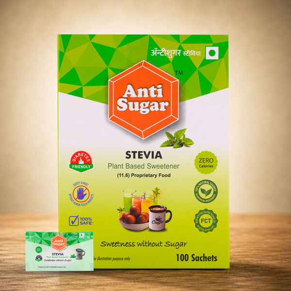 AntiSugar STEVIA (100 Sachets Box)
