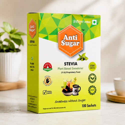 Anti Sugar Stevia - 100 Sachets .