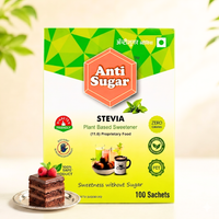 Anti Sugar Stevia - 100 Sachets .