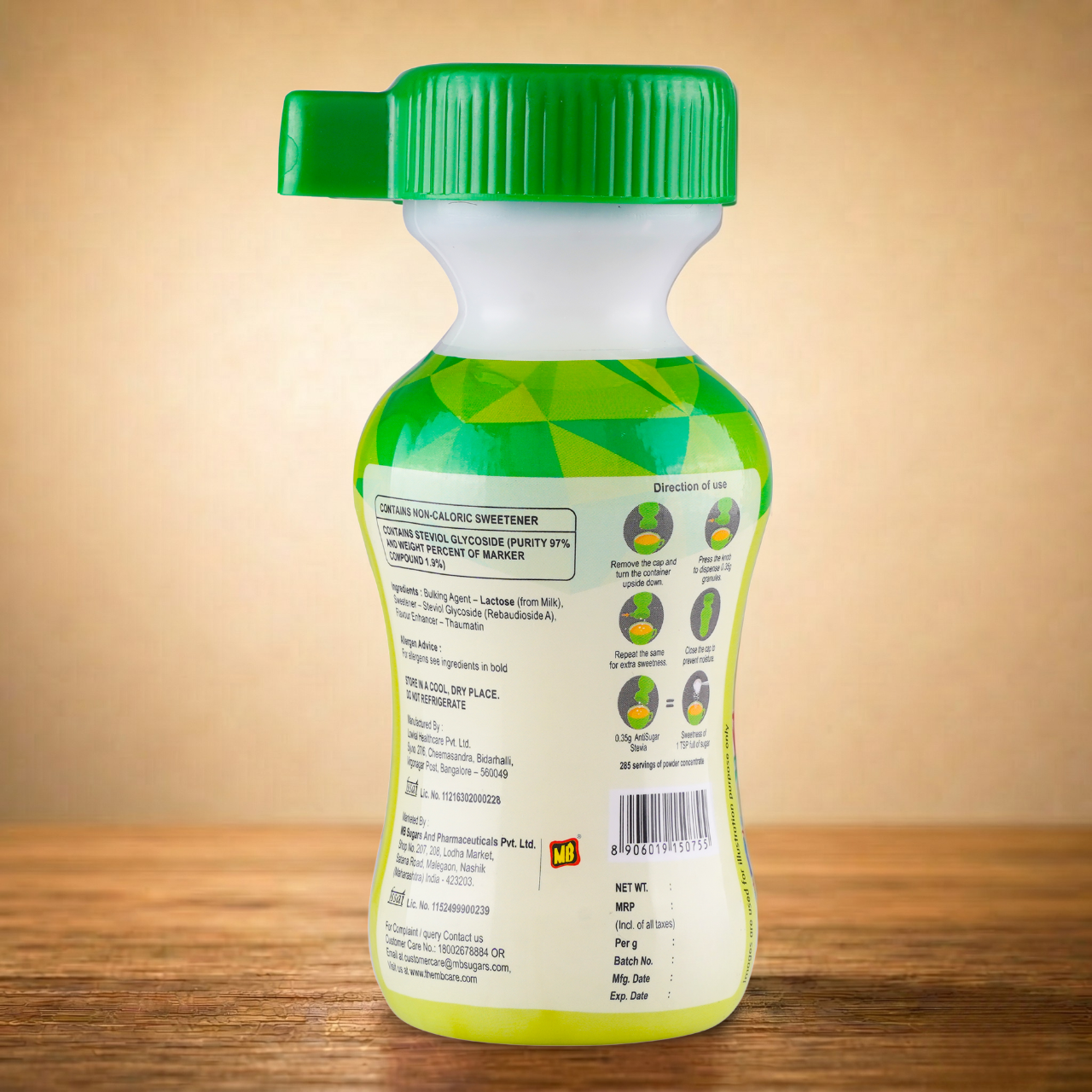AntiSugar STEVIA - Table Top Sweetener.