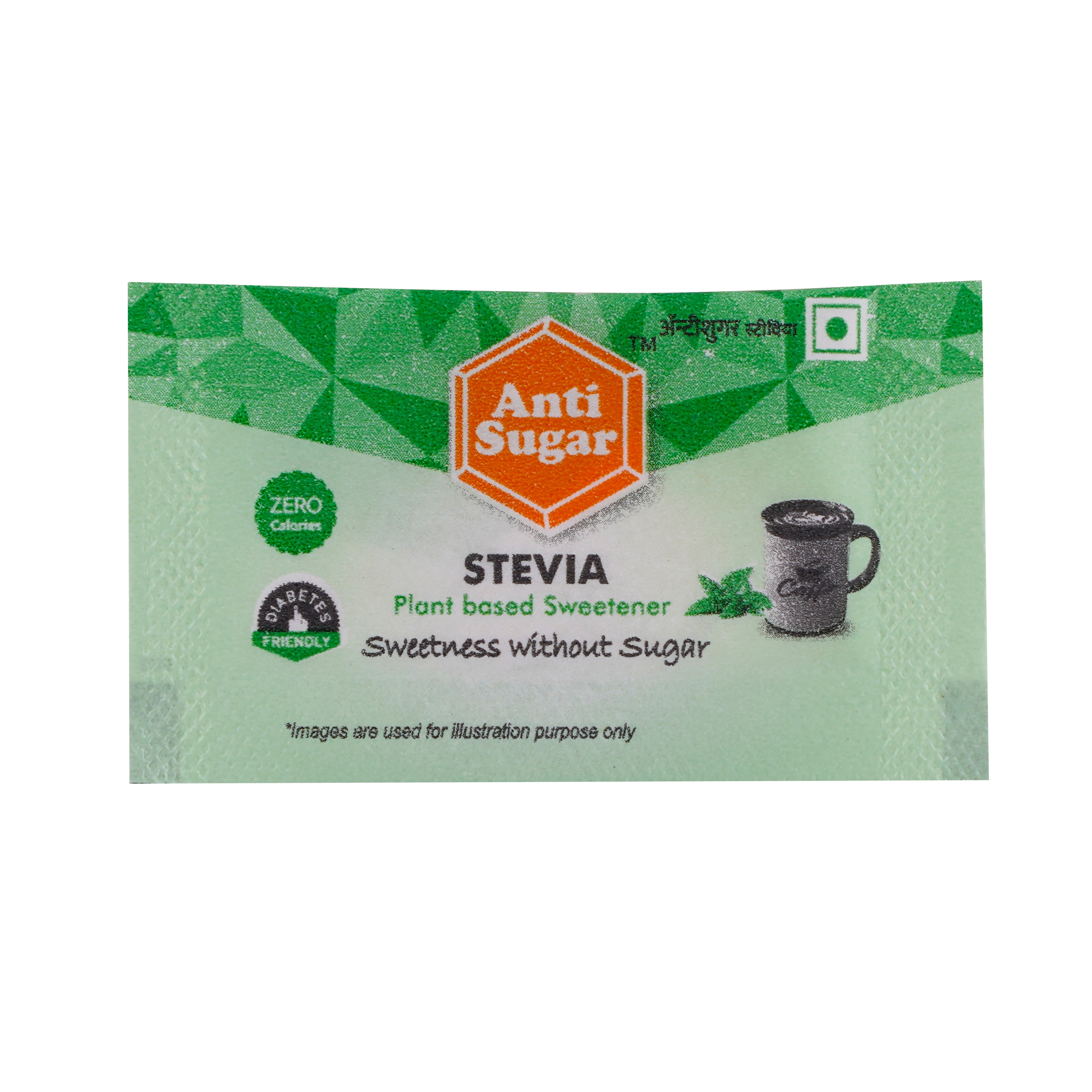 Anti Sugar Stevia - 100 Sachets .