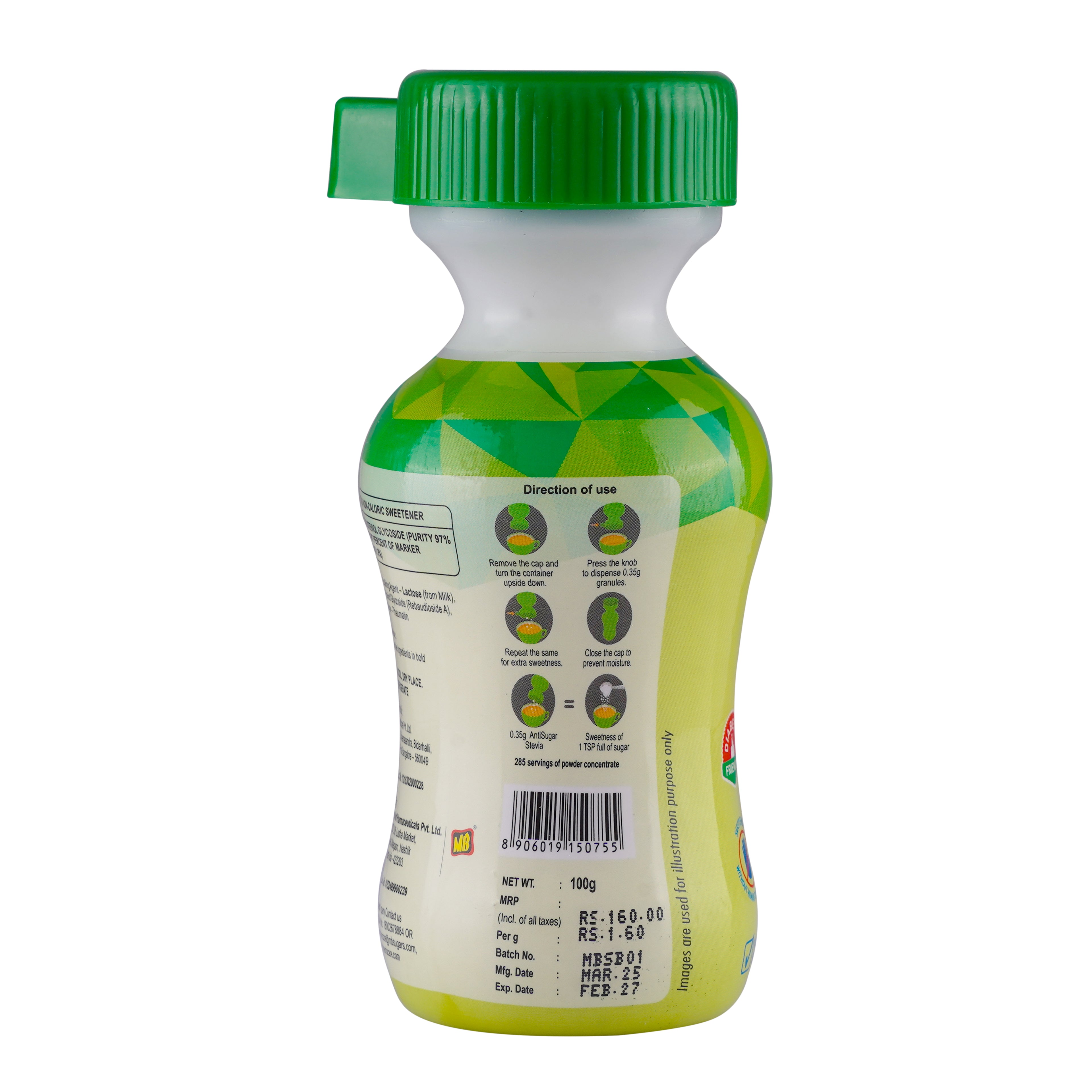 Anti Sugar Stevia - Table Top Sweetener.